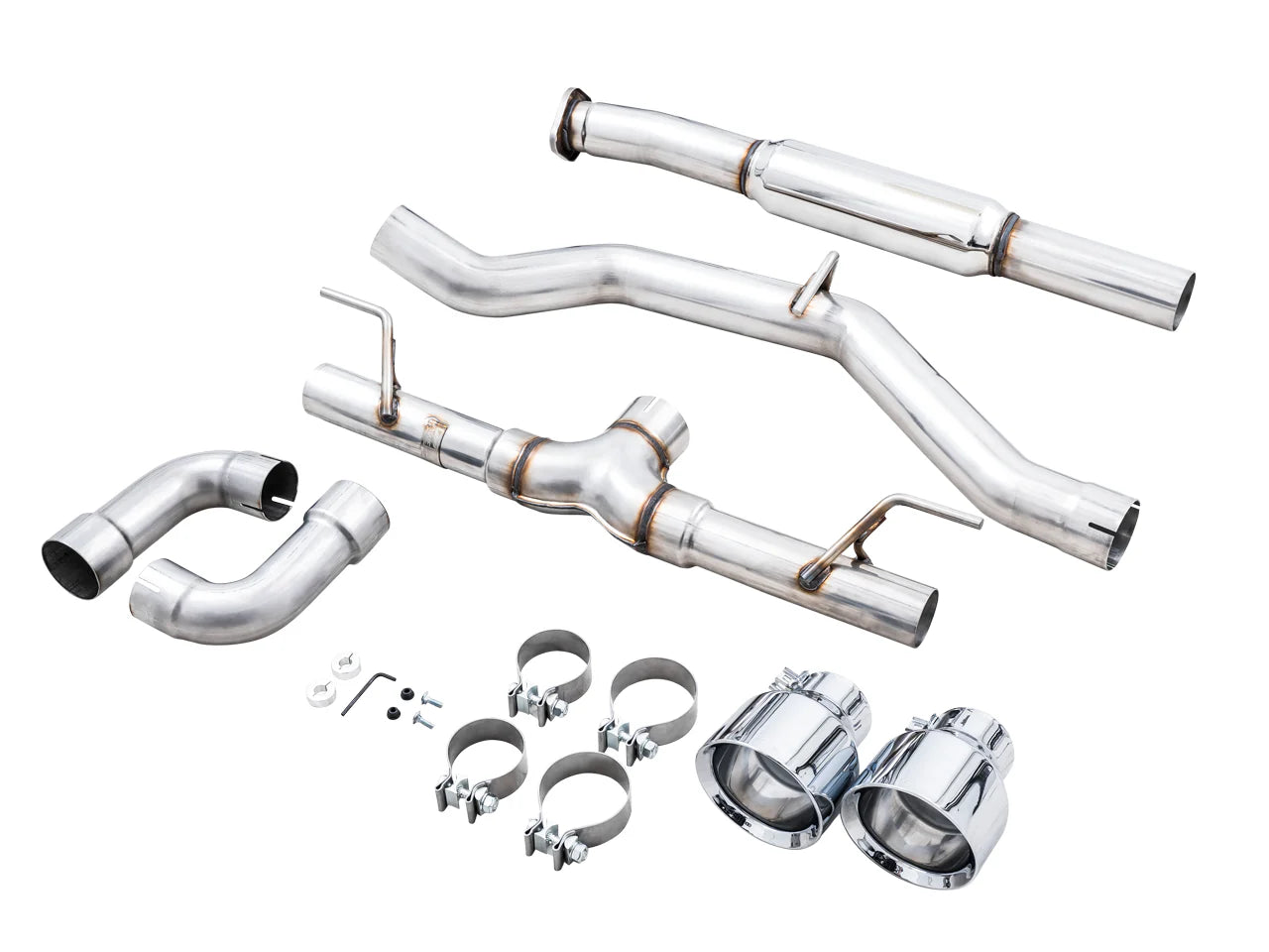 AWE Touring Edition Cat-Back Exhaust- Chrome Silver Tips