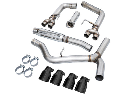 AWE Track Edition for VB Subaru WRX Exhaust - Diamond Black Tips