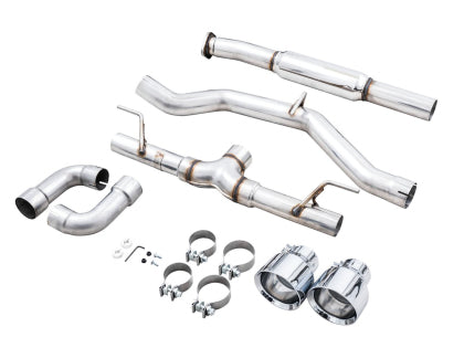 AWE Track Edition Cat-Back Exhaust- Chrome Silver Tips