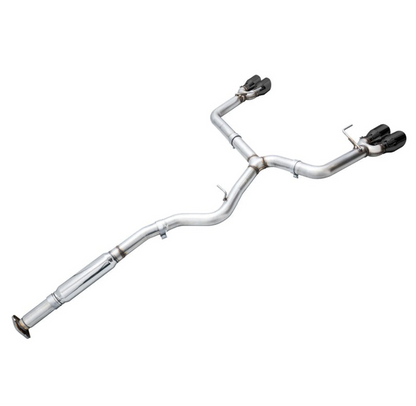 AWE Track Edition for VB Subaru WRX Exhaust - Diamond Black Tips