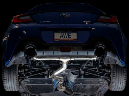 AWE Track Edition Cat-Back Exhaust- Diamond Black Tips