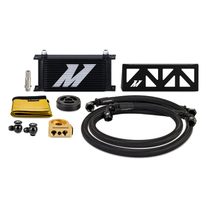 Mishimoto Oil Cooler Kit Thermostatic - (Black / Silver)