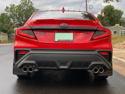 Rally Armor - Subaru WRX 2022+ Black UR Mud Flap - Metallic Black Logo