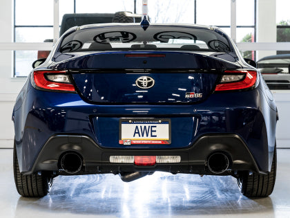 AWE Track Edition Cat-Back Exhaust- Diamond Black Tips