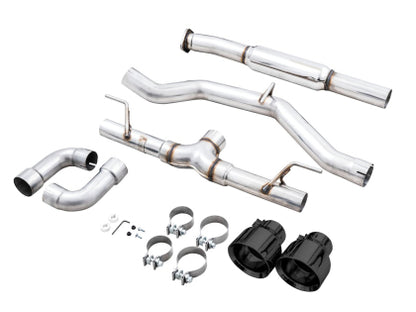 AWE Track Edition Cat-Back Exhaust- Diamond Black Tips