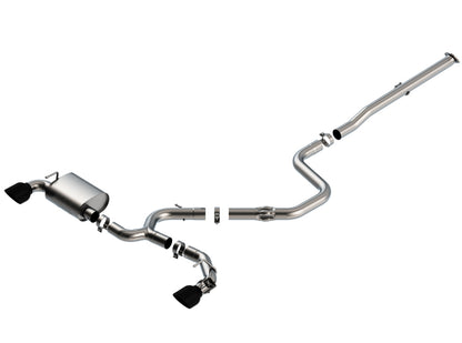 Borla ATAK CatBack Exhaust w/ Black Chrome Tips - Veloster 2019-2022